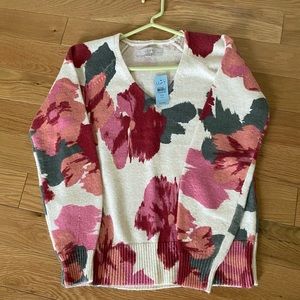 Ann Taylor Loft Floral Sweater